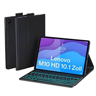 DoohowCase DoohowCase - Funda con teclado para Lenovo Tab M10 HD (2nd Gen) TB-X306F/TB-X306X de 10,1"