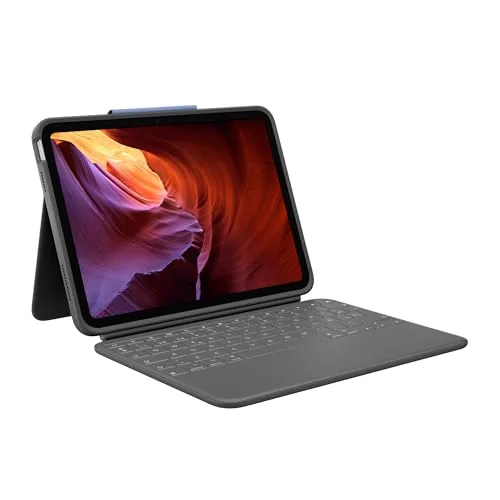 Logitech Rugged Folio, Funda con Teclado para iPad