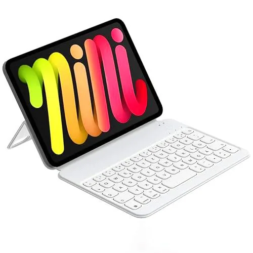 HOU Funda con teclado para iPad Mini 6, iPad Mini 6 (2021) Teclado Smart Folio de HOU
