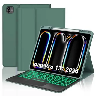 Teclado para iPad Pro 13" 2024 (M4), funda con teclado para iPad Pro 7 Generación