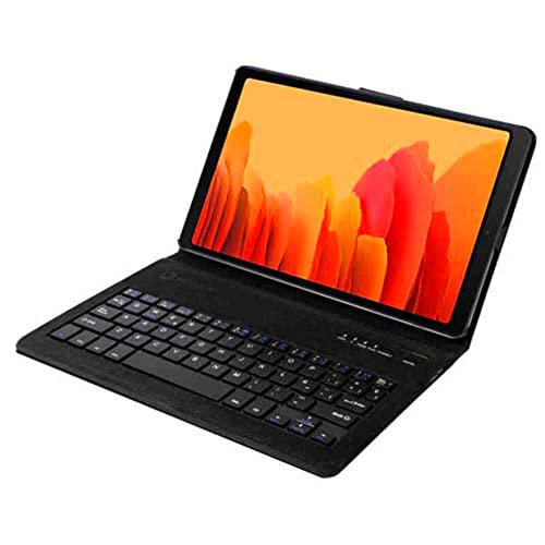 Silver HT - Funda Tablet Samsung Tab A7 10,4” 2020 (T500/505 2020) con Teclado Bluetooth Roja