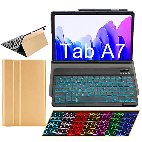 GUVAGI Funda con teclado para Samsung Galaxy Tab A7 SM-T500 T505 T507