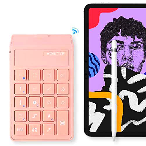 Teclado inalámbrico para Procreate Bluetooth Shortcut para tableta gráfica