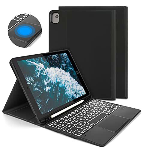 Funda con teclado Trackpad para iPad 10.2 2020 / 2019 (iPad 8ª/7ª Gen) /iPad Air 3 10.5 pulgadas / iPad Pro10.5