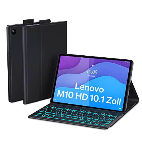 DoohowCase DoohowCase - Funda con teclado para Lenovo Tab M10 HD (2nd Gen) TB-X306F/TB-X306X de 10,1"