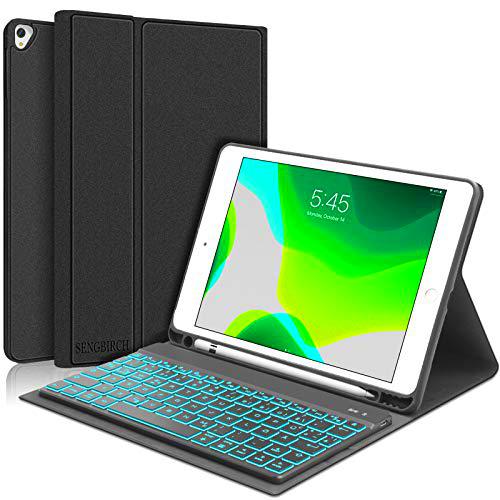 SENGBIRCH Funda con teclado compatible con iPad 2020 (iPad 8ª generación) y iPad 2019 (iPad 7ª generación)