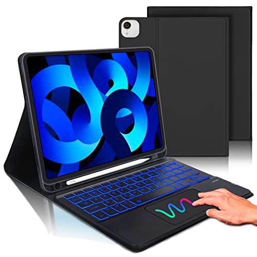 Funda Teclado con Touchpad para iPad Air 5 2022, iPad Air 4 2020 &amp; iPad Pro 11" 2022(4ª/3ª/2ª/1ª gen)