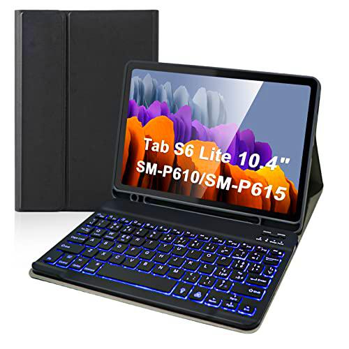 Funda con teclado para Galaxy Tab S6 Lite 10.4" 2020 (SM-P610/P615)