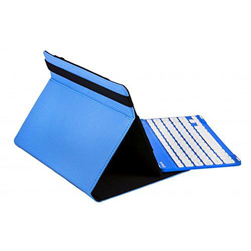 Silver HT - Funda universal gripcase con teclado ( 9"-10.1"), color azul