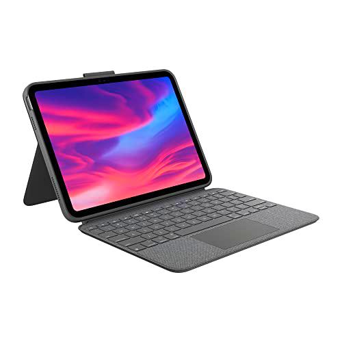 Logitech Combo Touch Detachable Keyboard Case for iPad (10th Gen) with Large Precision Trackpad