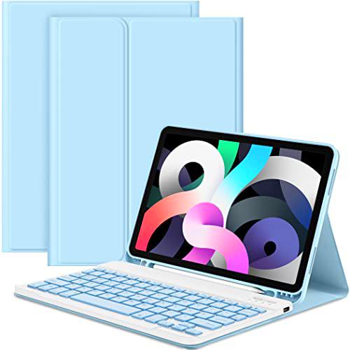 EasyAcc Funda para teclado compatible con iPad Air 5 generación 2022/iPad Air 4 generación 2020 (10,9 pulgadas)