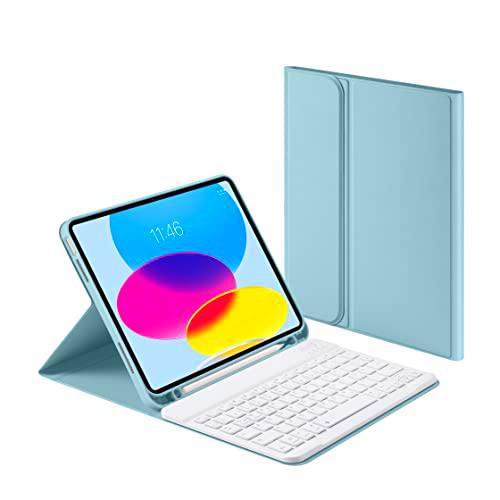 Laetass Funda con teclado para iPad de 10 generación de 10,9 pulgadas 2022