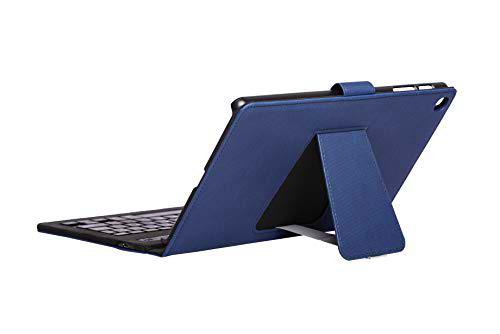 Silver HT - Funda con Teclado Bluetooth para Tablet Samsung Tab A 2019 de 10,1" (T510/T515) con función Soporte y Altos Acabados