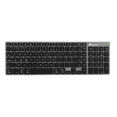 NGS Fortune-BT- Teclado Inalámbrico Multidispositivo Recargable