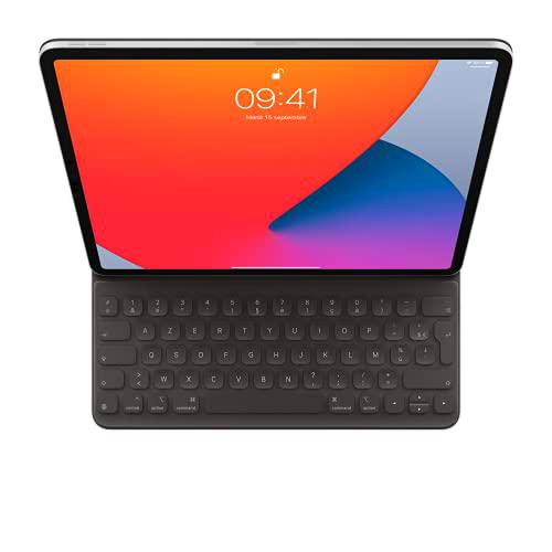 Apple MXNL2F/A iPad Smart Keyboard Folio 12.9, Blanco, Francés