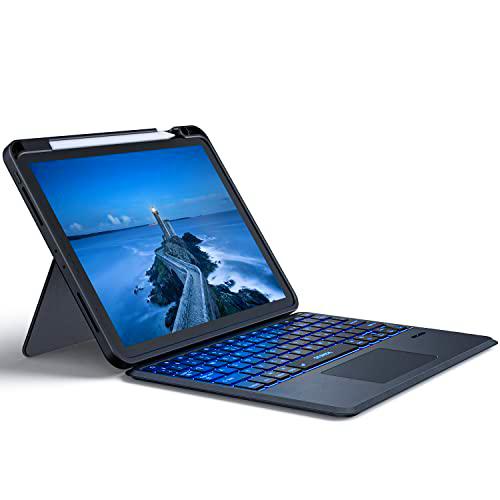 Funda con teclado italiano para iPad Air 5/4 Generación 2022/2020 y iPad Pro 11" 2021/2020/2018