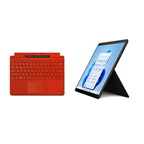 Microsoft Surface Pro X y Signature Keyboard y Microsoft Surface Slim Pen 2, Poppy Red