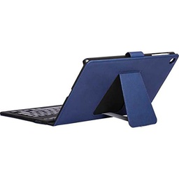Silver HT Bookcase Wave Samsung Galaxy Tab A8 2022 10.5 Azul + Teclado Bluetooth, Multicolor
