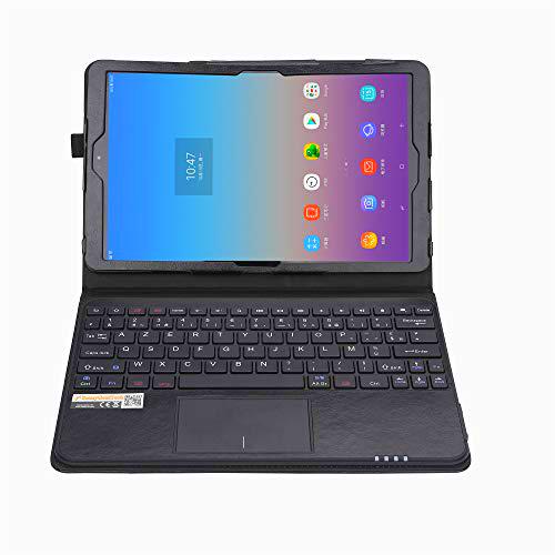 MQ para Galaxy Tab a 10.5 - idioma francés AZERTY - Bluetooth teclado Funda con Multifunciones de Touchpad para Samsung Galaxy Tab a 10.5 | funda con teclado Bluetooth y Touchpad para Galaxy Tab a