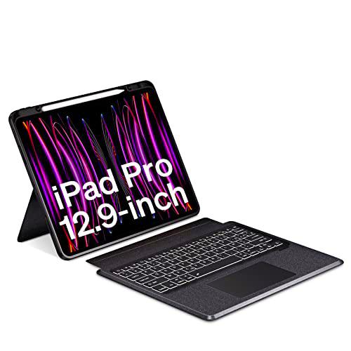 Doohoeek Funda de teclado separable para iPad Pro de 12,9" 2022