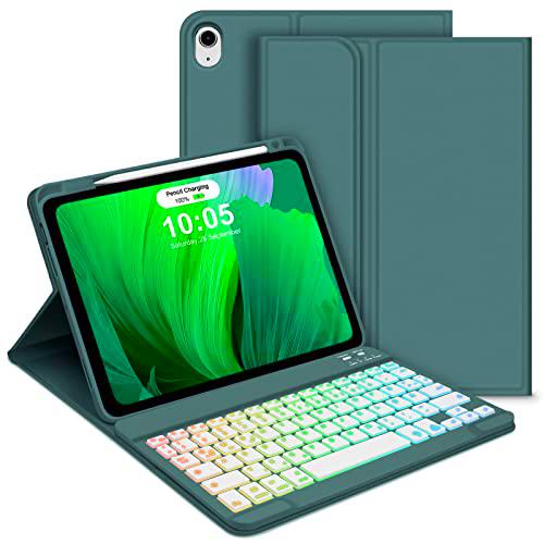 GOOJODOQ Funda con teclado para iPad Air de 4ª y 5ª generación