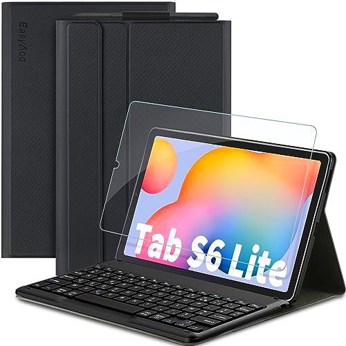 EasyAcc Funda con teclado francés iluminado compatible con Samsung Galaxy Tab S6 Lite 10,4 pulgadas 2022/2020 SM-P610N P615N