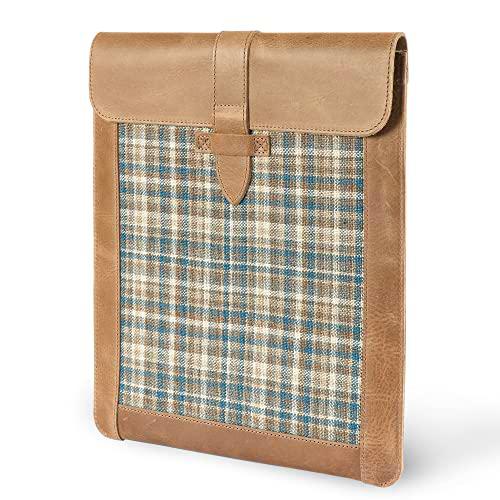 Londo Funda de Piel auténtica para Tableta con Teclado de 12,9" (Visón)