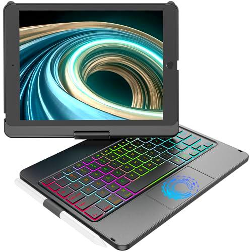Carcasa teclado para iPad 9ª Gen 10.2" 2021, Multi-Touch y Retroiluminadas