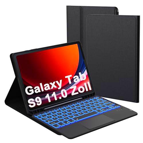 Funda para Samsung Galaxy Tab S9 con teclado: 11 pulgadas Galaxy Tab S9