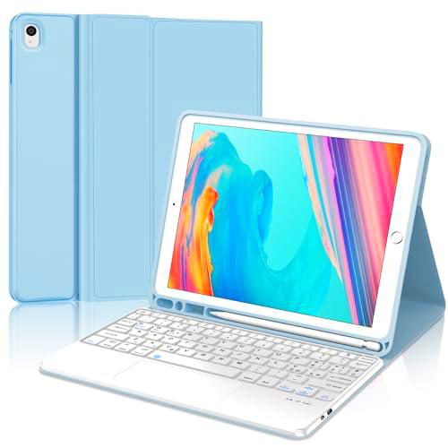 SENGBIRCH Funda con teclado Bluetooth para iPad 10,2" (9a/8a/7a Gen) / Air 3 / Pro 10,5"