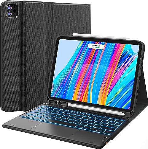SENGBIRCH Funda de teclado Bluetooth para iPad Pro 12,9" (6a/5a/4a/3a Gen)