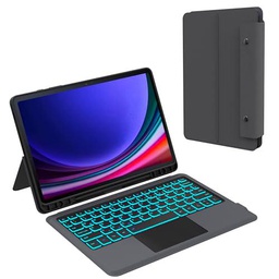 ROOFEI Funda para Galaxy Tab S9 con teclado QWERTZ