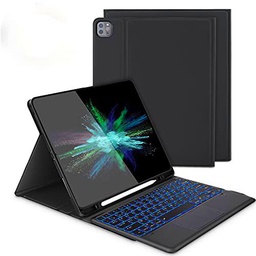 Funda de teclado con almohadilla táctil para IPad Pro 12,9" 2021 (5./4./3.ª generación)