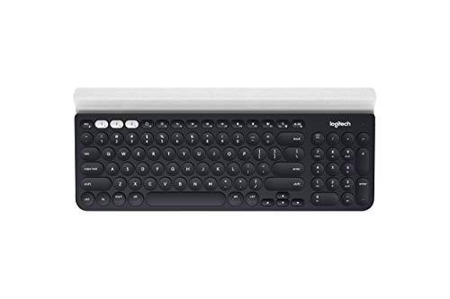 Logitech K780 Bluetooth QWERTY Inglés Negro, Color blanco
