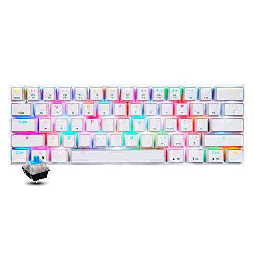 MOTOSPEED Wireless Mechanical Keyboard CK62 Bluetooth RGB (White)