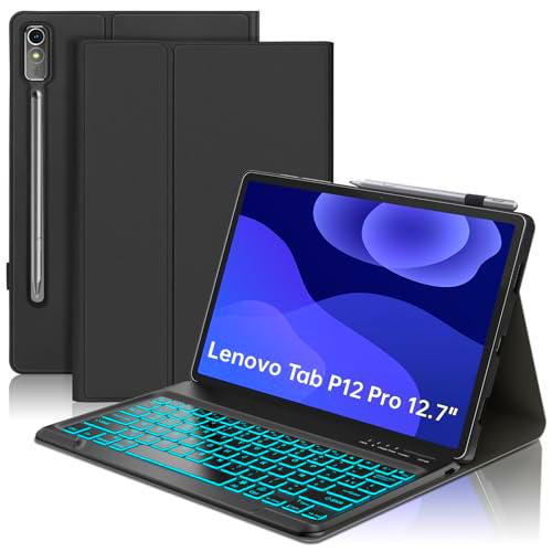 SENGBIRCH - Funda de teclado para Lenovo Tab P12 Pro 12.7" 2023
