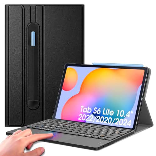 Fintie Teclado Francés AZERTY para Samsung Galaxy Tab S6 Lite 10.4 Pulgada 2024/2022/2020