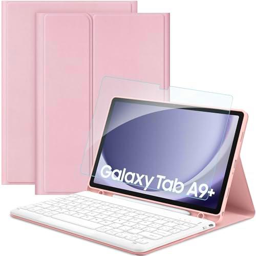 EasyAcc Funda teclado compatible con Samsung Galaxy Tab A9+ 2023 11 pulgadas SM-X210/X216/X218 con película protectora