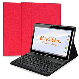 E-Vitta Keytab BT - Funda para Huawei T3 10, Color Rojo