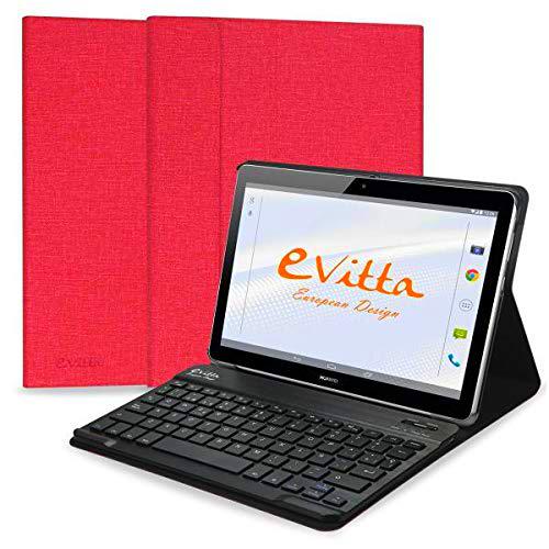 E-Vitta Keytab BT - Funda para Huawei T3 10, Color Rojo
