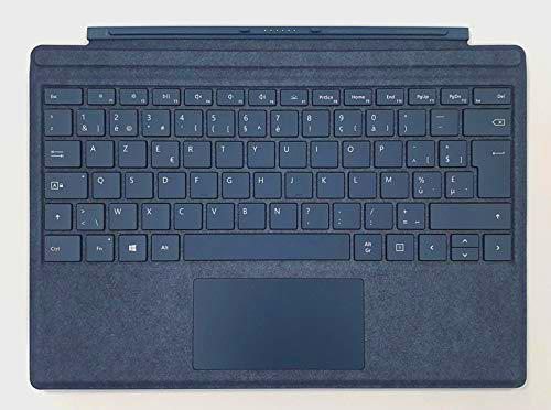 Microsoft Surface Pro Type Cover Belga/Bélgica AZERTY Teclado Alacantara retroiluminado azul cobalto