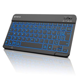 Fintie Teclado AZERTY francés retroiluminado de 7 Colores