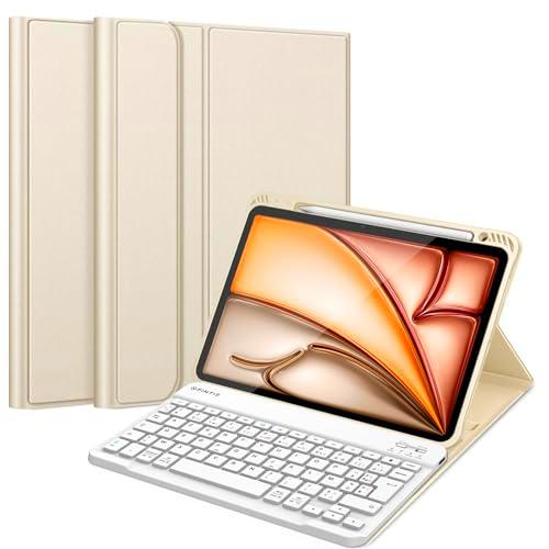 Fintie Teclado Francés AZERTY para iPad Air 11 Pulgadas 2024/Air 5 2022/Air 4 2020 10.9"