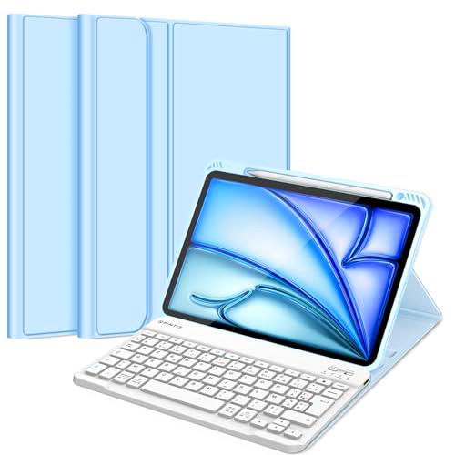 Fintie Teclado Francés AZERTY para iPad Air 11 Pulgadas 2024/Air 5 2022/Air 4 2020 10.9"