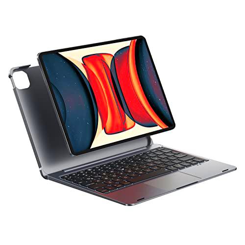 doqo Type Cover mit Trackpad Kompatibel mit i-P-a-d Air 5th/4th 10.9&quot;/i-P-a-d Pro 11&quot; 2021 3rd &amp; 2nd &amp; 1st Gen (en francés)
