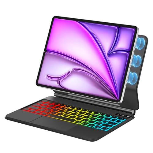 FOGARI Teclado para iPad Air 11 2024 | Funda teclado para iPad Air 5/Air 4 | Trackpad Teclado para iPad Pro de 11" (4ª/3ª/2ª/1) Generación