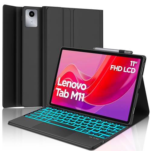 Teclado Lenovo Tab M11 con Touchpad, funda con teclado para Lenovo Tab M11 2024 11"