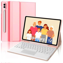 Teclado para Samsung Galaxy Tab S9FE Plus, Galaxy Tab S9 Plus Teclado 12.4" 2023