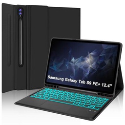 SENGBIRCH Funda con teclado touchpad para Samsung Galaxy Tab S9FE+ 12,4"