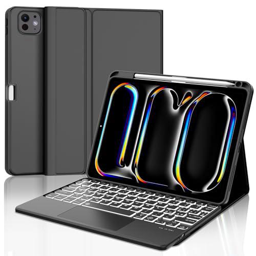 Teclado para iPad Pro 11" 2024 (M4), funda con teclado para iPad Pro 5 Generación